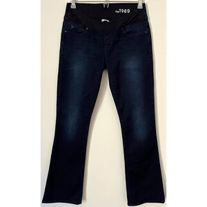 GAP • 6/28 • Maternity Skinny Boot 1969 Jeans Dark Wash Denim